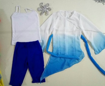 Meisjes Chinese Kostuums Voeren Gradiëntkleur Tule Fee Dans Kleding Klassieke Kostuums Stage Performance Kleding