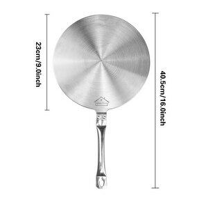 For Magnetic kitchen tool Stainless Steel Induction Cooker Thermal Guide Plate Cooktop heat Converter Disk Cookware S/M/L: L
