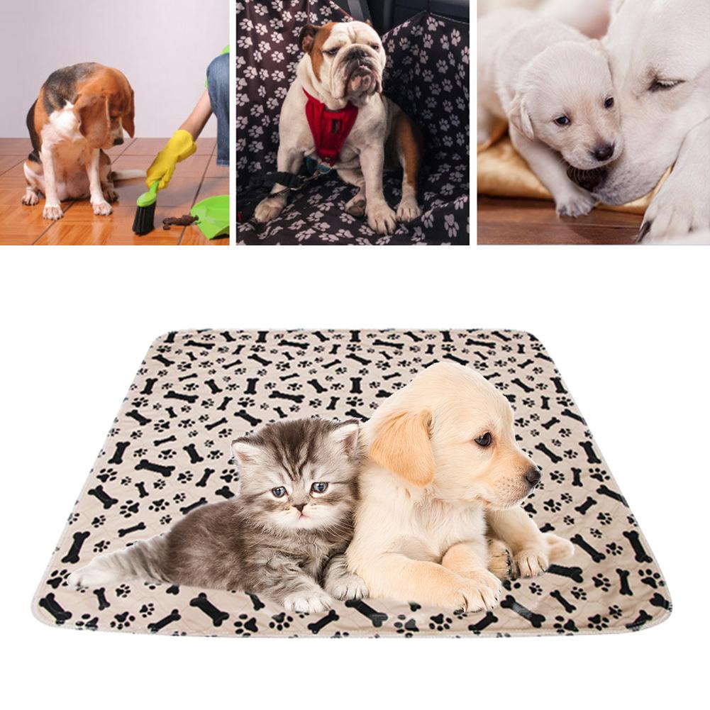 3-capas almohadillas para orinar para perros reutilizable absorbente impermeable perro PiS de gato cama almohadilla de alfombra de orina para mascotas Mat