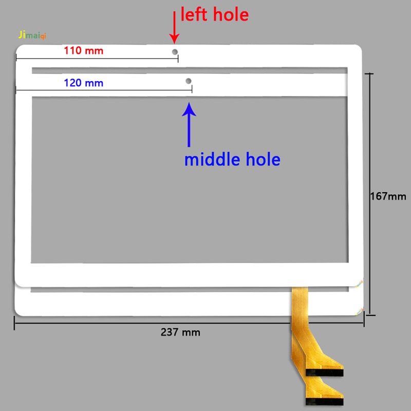 Voor 10.1 ''inch CX-1096A4-FPC276-V02 Tablet Capacitieve touch screen panel digitizer Sensor vervanging Phablet Multitouch
