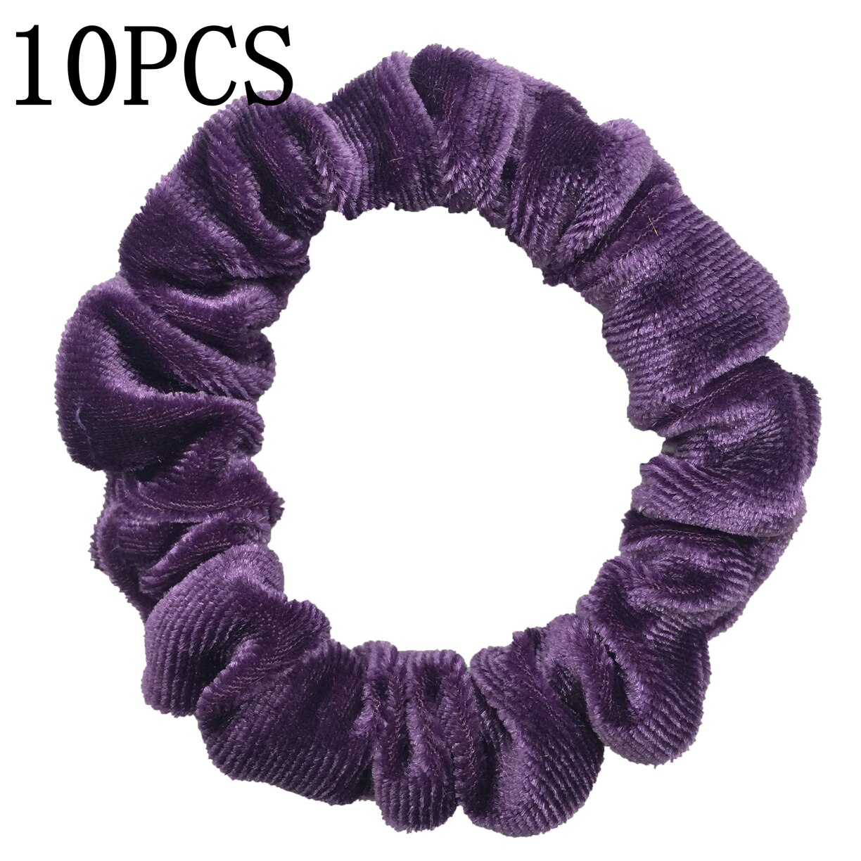 Paquete de Scrunchies del pelo de terciopelo para niña, bandas elásticas para el pelo, conjunto de soporte para cola de caballo, accesorios para el cabello, sólido, sin arrugas, 10/6 Uds./lote
