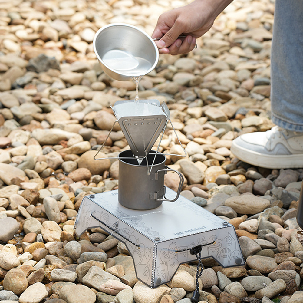 Folding Camping Table Ultralight Foldable Camping Tray Portable Outdoor Fishing Furniture Multifunctional for BBQ Picnic