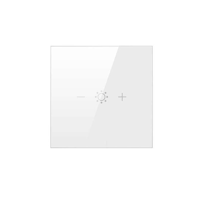 Tuya WiFi Smart Light Touch Switch Dimmer Neutral Wire Required Smart Life APP control Alexa Google Home Compatible 1 Gang EU US: EU White