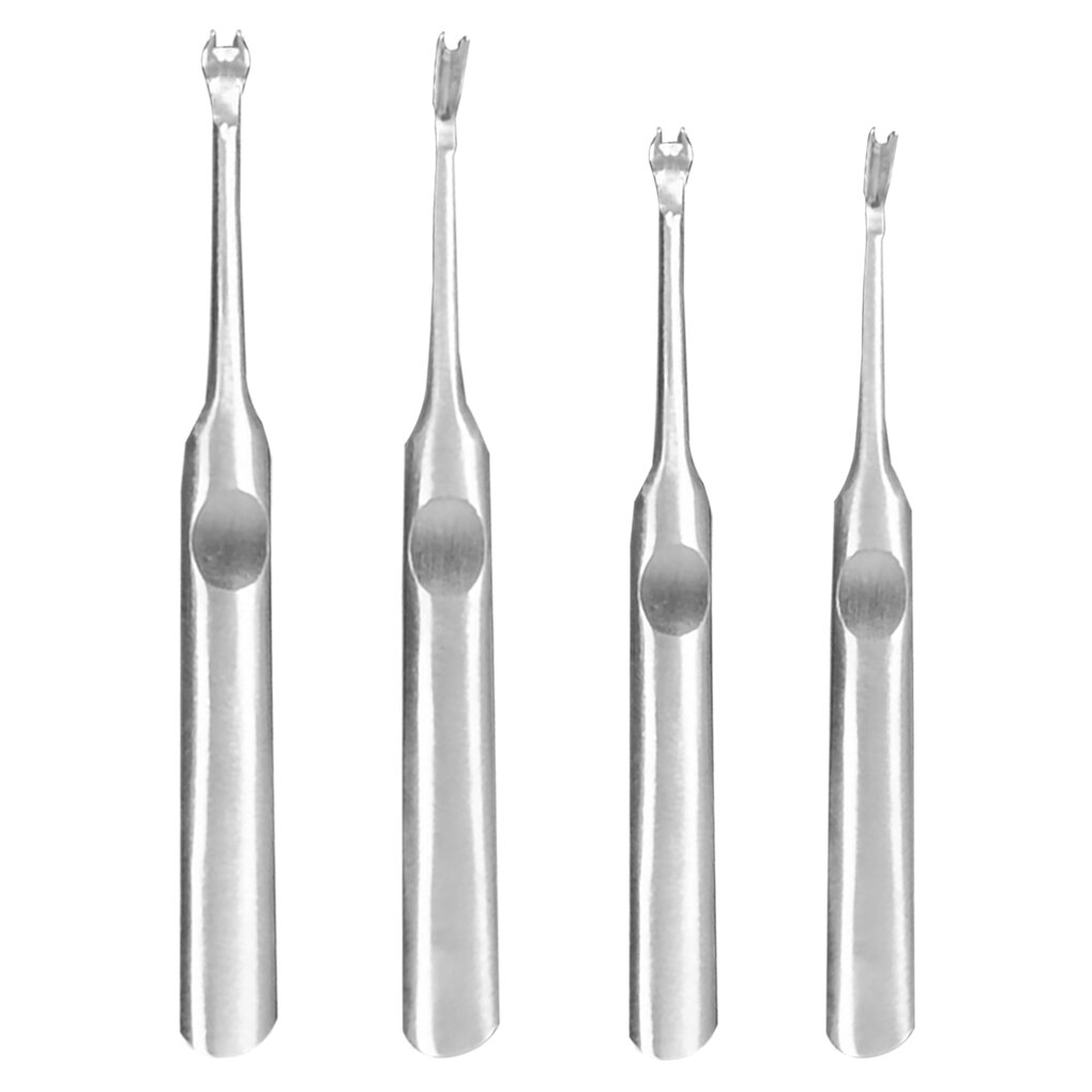 U+V Shaped Leather Groover Stainless Steel Stitching Edge Beveler Non-slip DIY Sewing Puncher Punching Tool Kit: 4pcs set