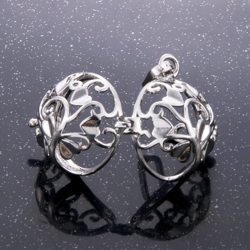 Arbre de vie cage d'aromathérapie diffuseur collier médaillon pendentif parfum huile essentielle collier médaillon d'aromathérapie Cage de perles