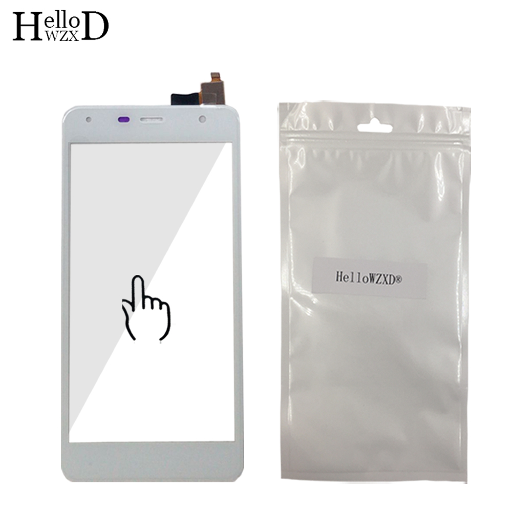 Panel de pantalla táctil para FLY FS516 FS517 FS518 Panel de digitalizador de pantalla táctil de cristal frontal piezas de reparación 3M toallitas de pegamento