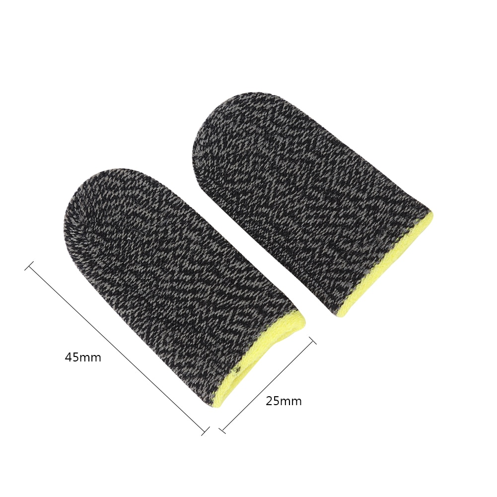 2/1pairs Breathable Game Controller Finger Cover Proof Non-Scratch Sensitive Tablet Screen Touch Gloves Thumb Sleeves for PUBG