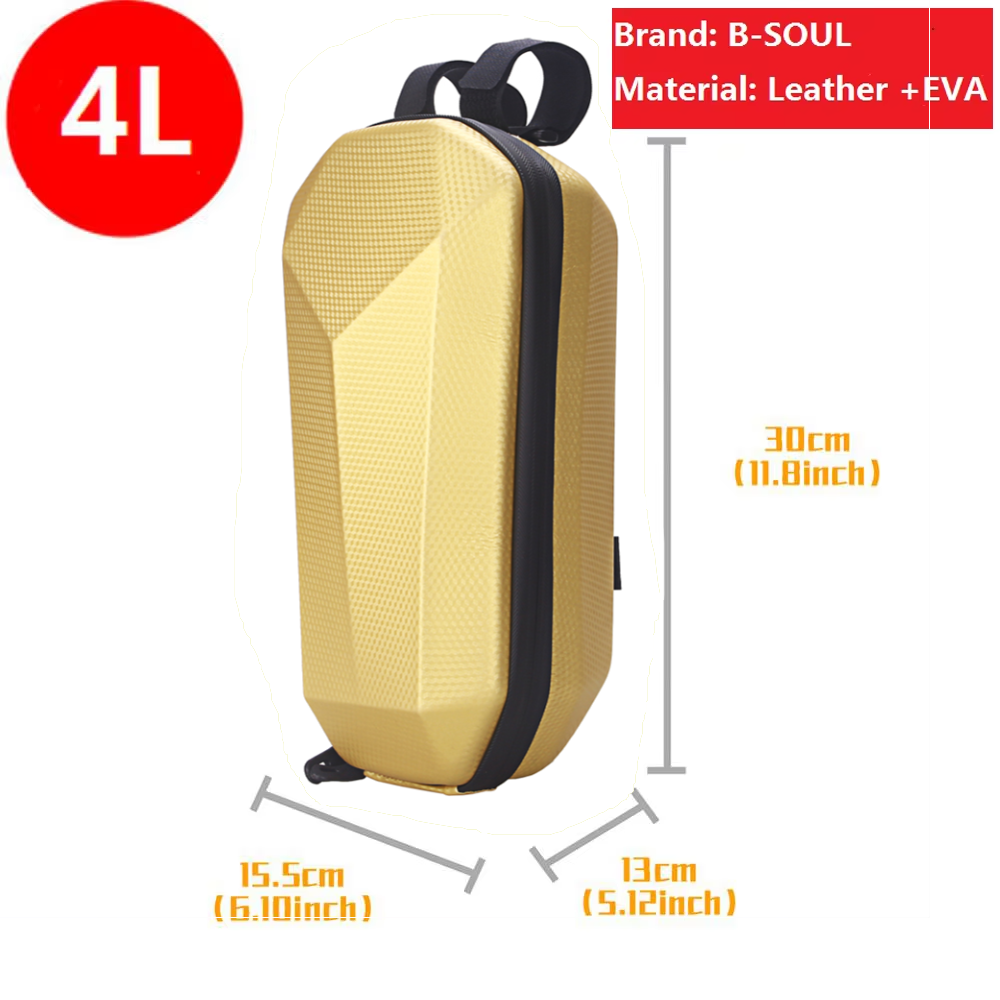 Frame Scooter Hanging Bag 2/3/4/5L Folding Bike Bicycle Pouch Hard Shell Front Waterproof for Outdoor Cycle Biking Entertainment: Light Grey