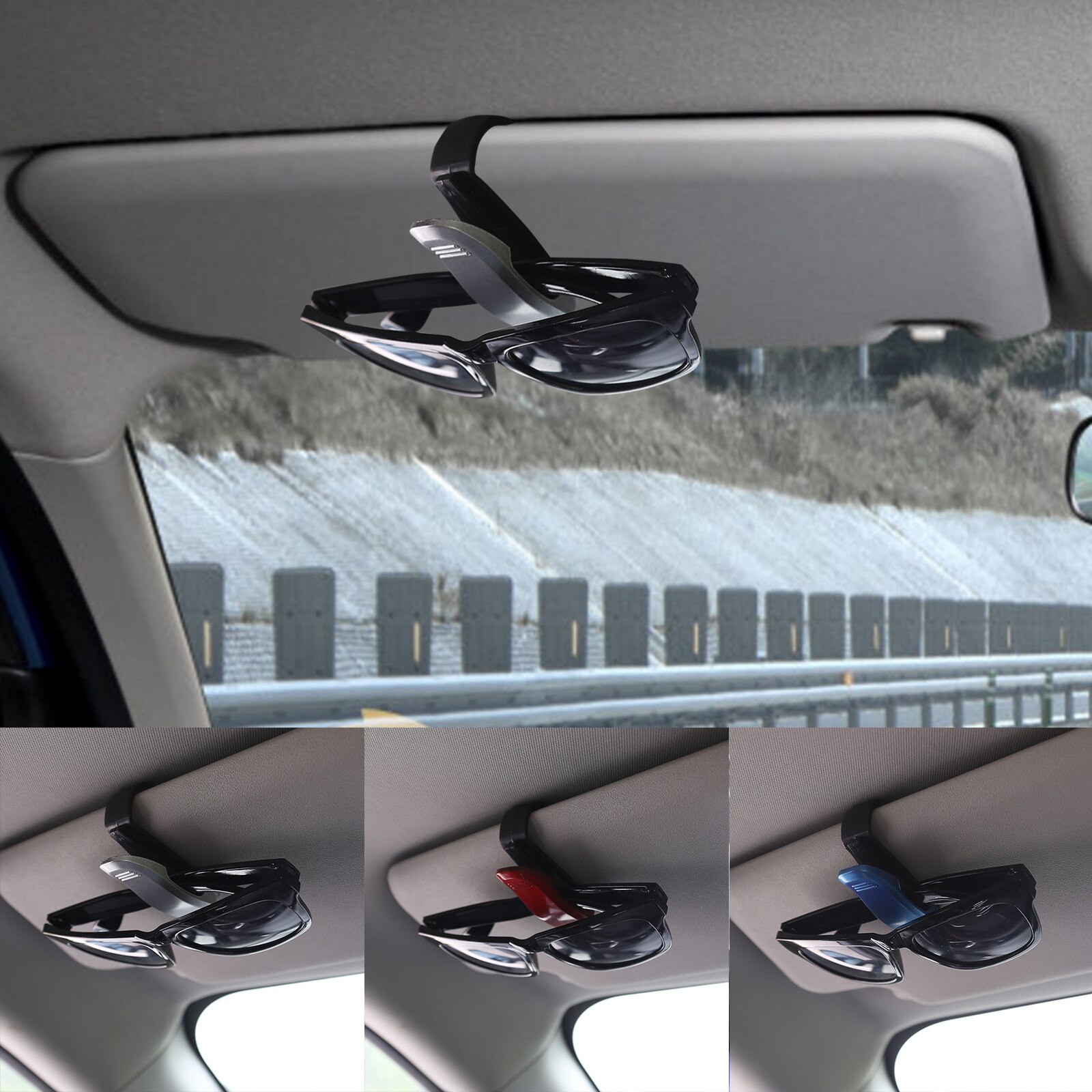 Multifunctionele Draagbare Automatische Zonnebril Bevestigingshouder Voor Zonnebrillen Voor Zonnebrillen Kaartauto-Accessoires