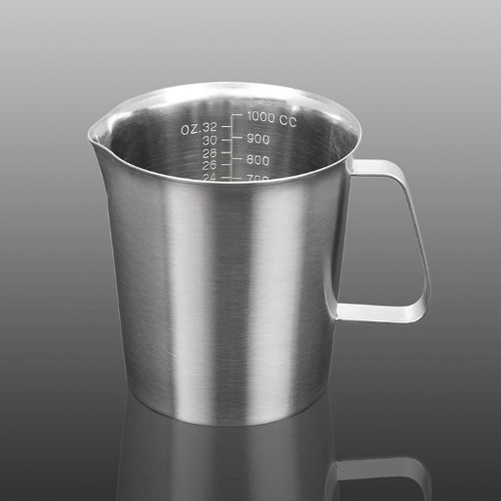 2/1.5/1L Thicken 304 Stainless Steel Measuring Cup With Scale Metal Milk Tea Measuring Cup/Spoon Kitchen Baking Cooking Tools