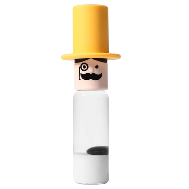 Bonne ferrofluide cylindrique dans une bouteille Anti-Stress jouets magnétique liquide affichage aimant drôle bureau jouet: YELLOW