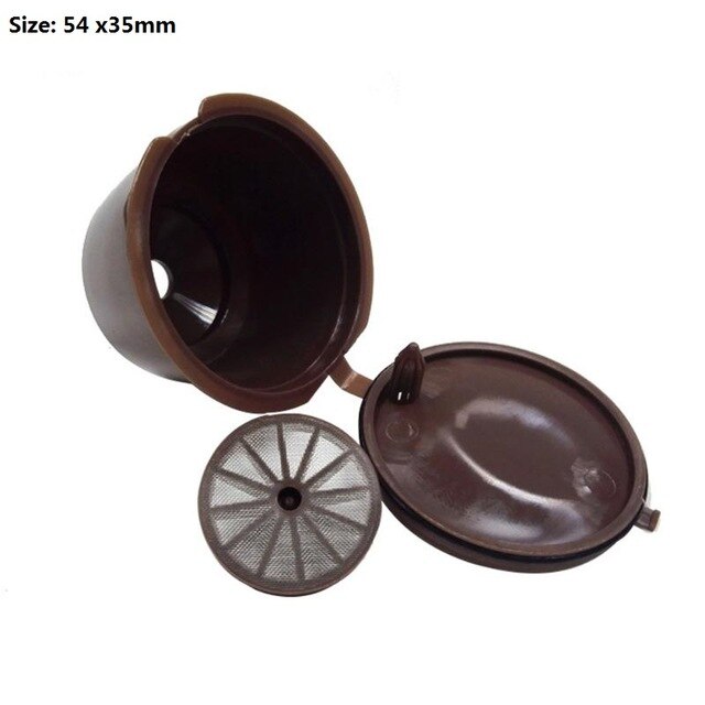 Filtros de café recargables para Nespresso, 1 Uds., 4 Uds., accesorios de cocina, filtro de café, cápsula reutilizable, para brocha de cuchara: Naranja