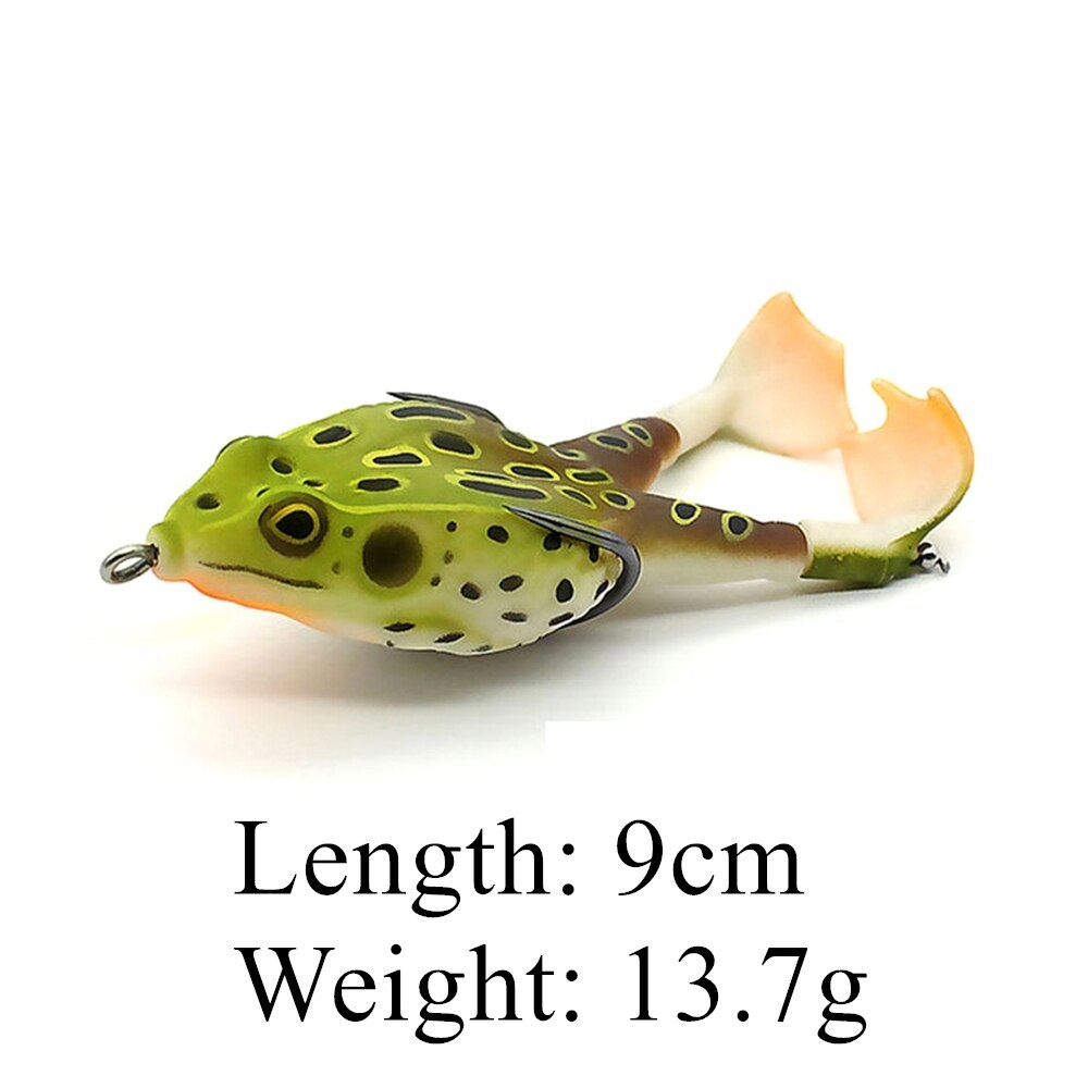 Doppel Propeller Frosch Weichen Köder Shad Weiche Locken Jigging Fischerei Locken Köder Prop Topwater Wels Silikon Künstliche Wobbler 9cm