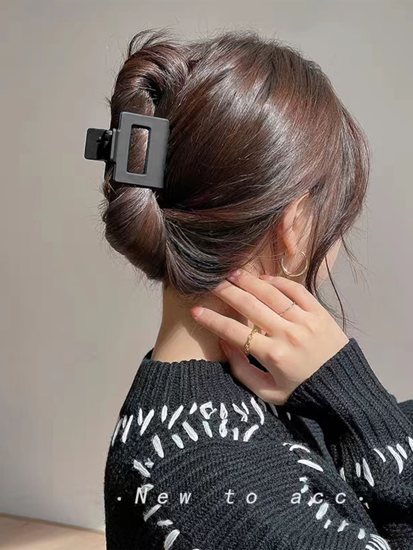 5 pinzas en forma de garra para el cabello grandes de colores mezclados para mujeres y niñas, cabello fino y grueso y rizado, pinzas de mandíbula de sujeción fuerte.