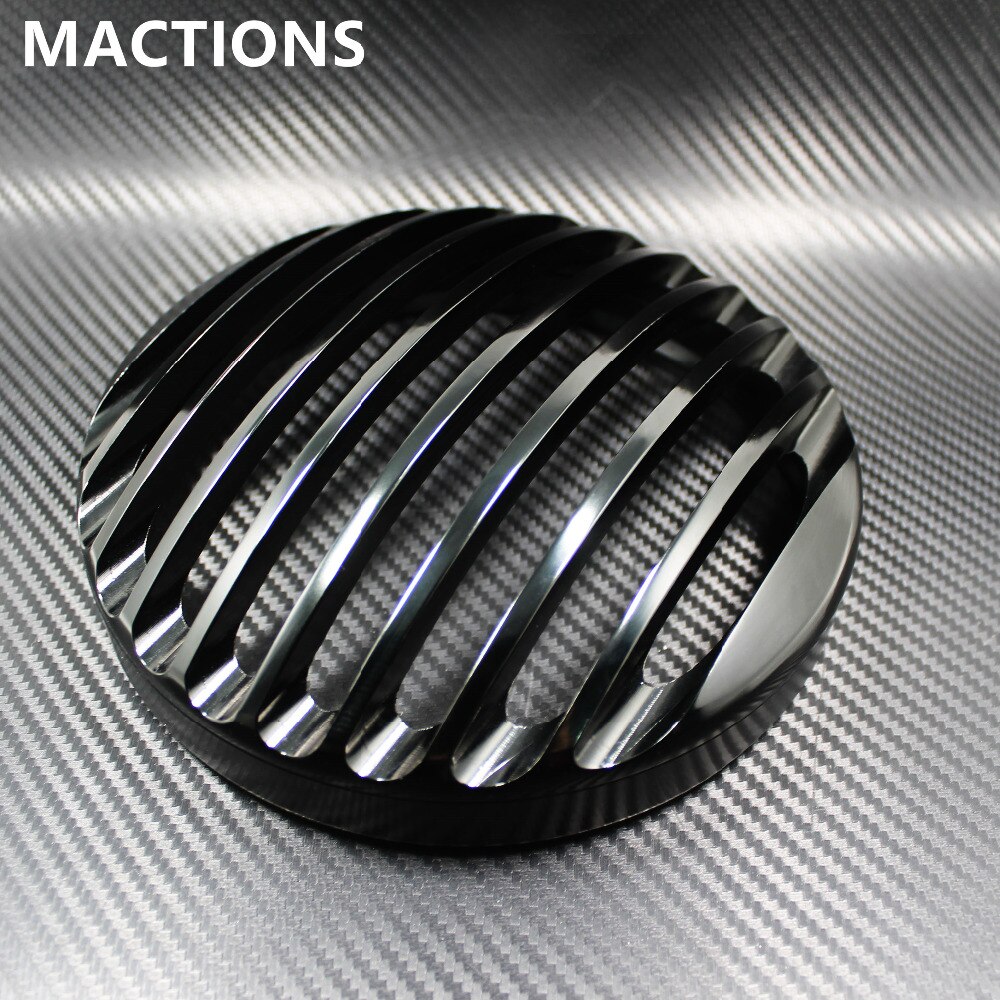 Sorte 5.75 " 5 3/4 " led frontlykter grilldeksel til harley sportster 883 1200 xl jern tilpasset 2004 hodelyktdeksel