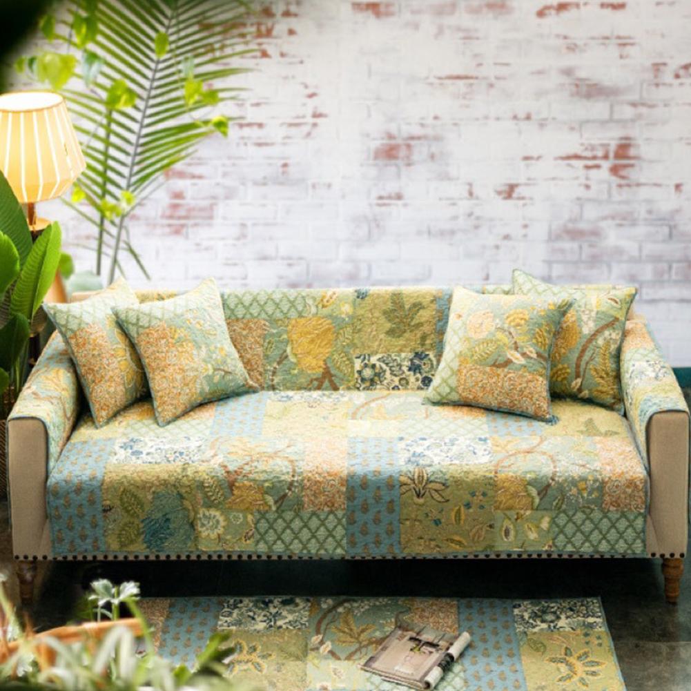 Universele Bank Kussen Kussen Prachtig Geborduurde Wasbare Stof Sofa Kussen Antislip Seat Cover