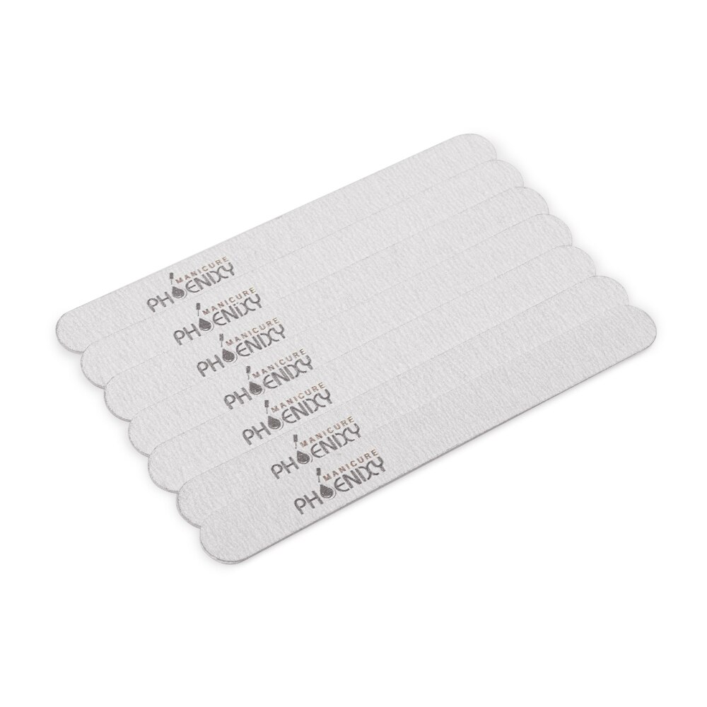 Phoenixy Nail File 100/180 Half Moon Sandpaper Nail Sanding Blocks Grinding Polishing Manicure Care Tools