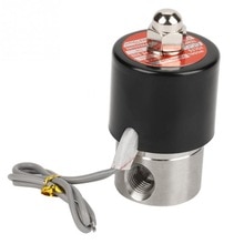 Ventil 304 rustfritt stål  dc 12v /4 elektrisk magnetventil n/c vanlig type ventil til vann luft olje gassoverføringe
