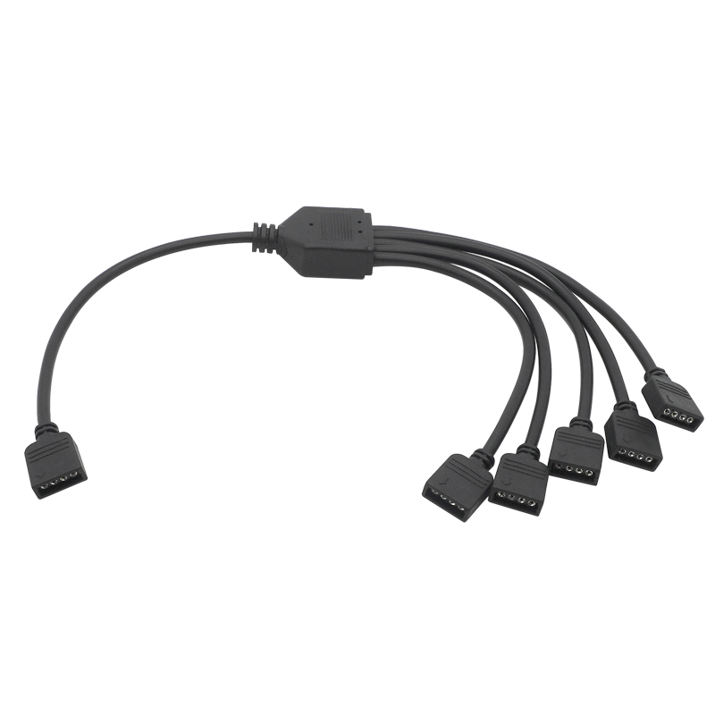 ARGB 5V 3Pin Extension Cable Adapter 30cm 1 to 1 2 3 4 5 12v 4pin RGB Splitter Cable for MSI A SUS ASRock AURA LED