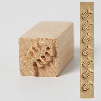 3cm Square Emboss Stamp Hand Carved Wooden Stamps Wood Seal for Printing DIY Clay Pottery Carving Blocks Polymer Clay Mold Tools: G