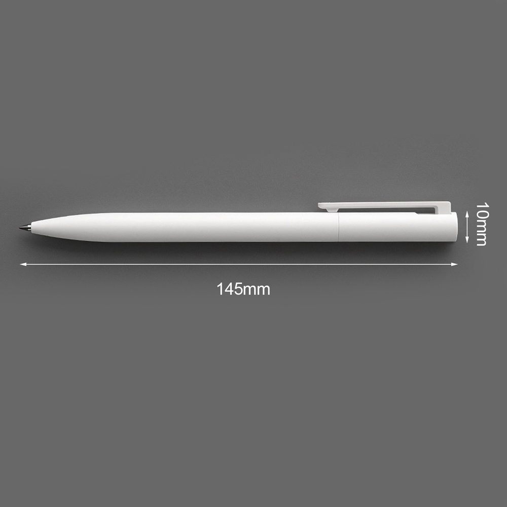 Xiaomi Mijia-Bolígrafo ligero para escritura fluida, boli de pulsación de 0,5mm con recambio de núcleo, disponible en color azul, rojo y negro, ideal para el trabajo, pluma original