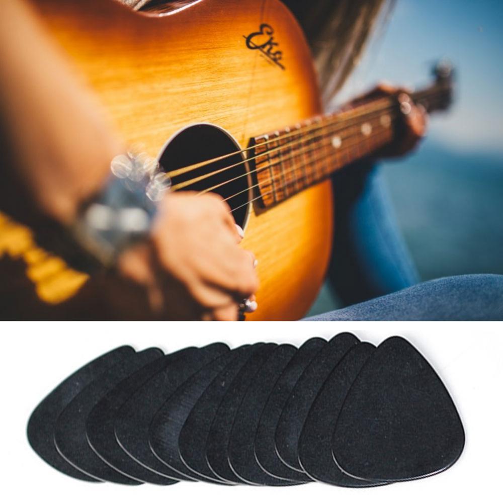10 stk musikktilbehør svart 0.5mm gitarhakker plektre gitarspilletreningsverktøy musikkinstrumenter