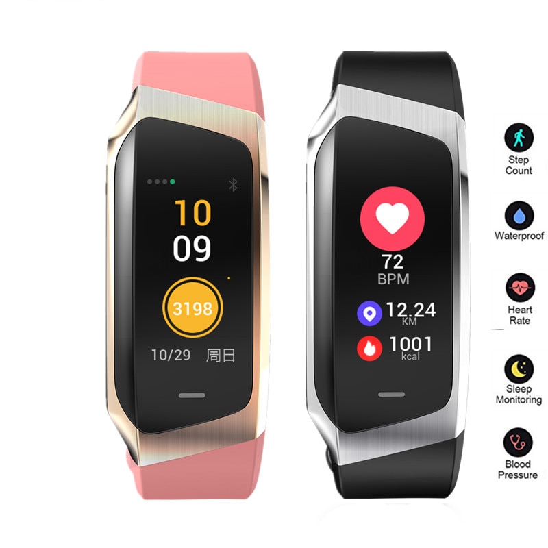 E18 Smart Watch Fitness Activiteit Tracker Bloeddruk Hartslagmeter Smart Armband Waterdichte Sport Band Smartwatch