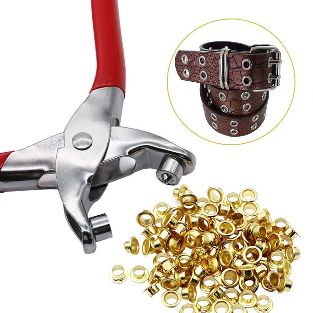 100 pièces trou 4mm oeillets en métal avec œillets pour maroquinerie bricolage Scrapbooking chaussures ceinture chapeau sac étiquettes vêtements accessoires annonce