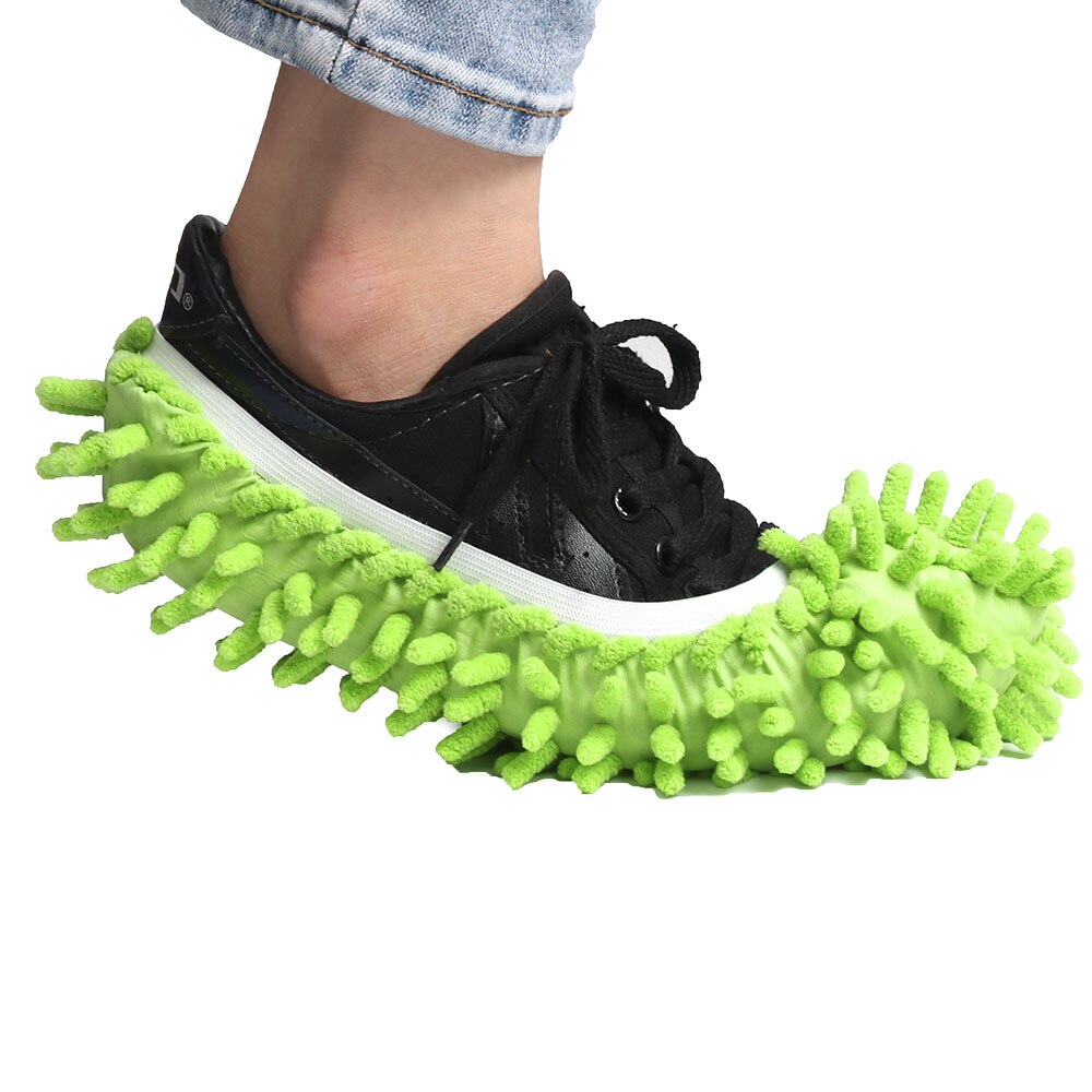 Calçador de esfregão de poeira, 1 peça, casa preguiçosa para polimento de chão, fácil, cobertura para sapato, marrom/laranja/rosa/roxo/azul/verde