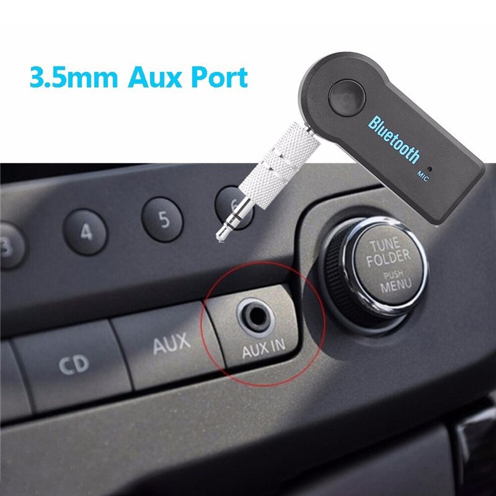 Aux Universele 3.5Mm Jack Bluetooth Carkit Draadloze Bluetooth Speaker Ontvanger Zender Audio Adapter Voor Thuis Auto Speaker