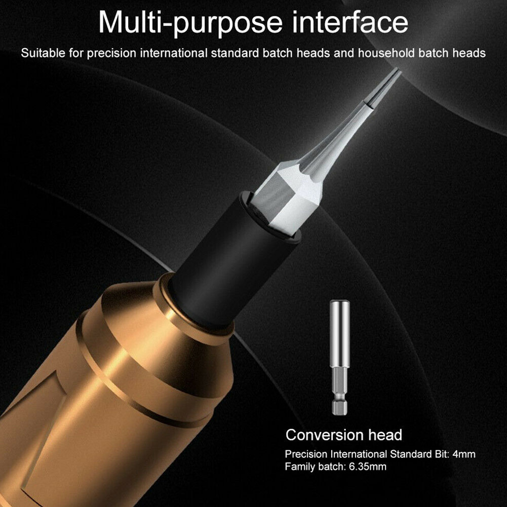 Bor elektriske mini tilbehør reparation elværktøj skruetrækker sæt bærbar usb husholdning metal ledningsfri genopladelig