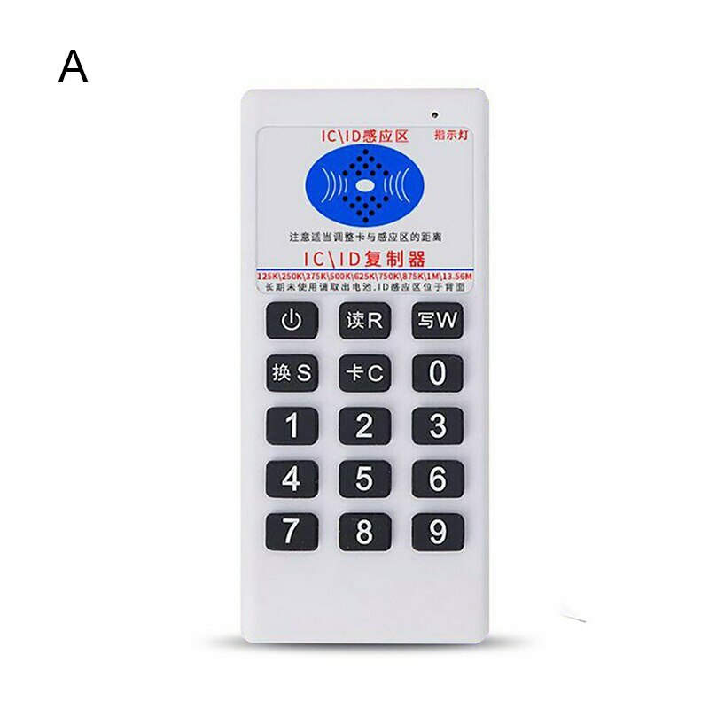 RFID ID Card Copier with Button Induction Portable Card Writer Reader for Access Cards PUO88: a