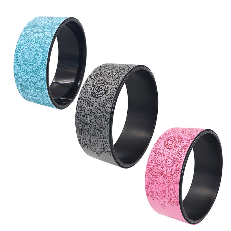 Yoga Pilates Wheel - Cork Massage Back Tool - Non-slip Stability Balance Fitness Exercise