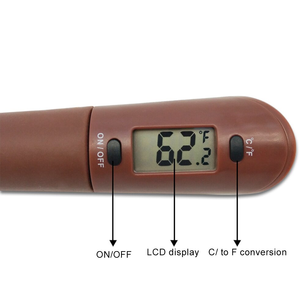 Digitale Spatel Koken Thermometer Siliconen Stirrer Snoep Chocolade Thermometer Voedsel Keuken Bakken Tool