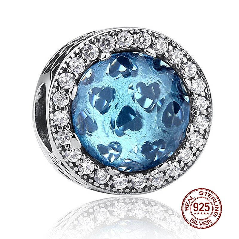 100% Reale Dell'argento Sterlina 925 10 Colori di Cristallo Radiante Cuori di Fascino Misura Originale WST Braccialetto di Fascino Autentico Regalo Dei Monili: XCHS205