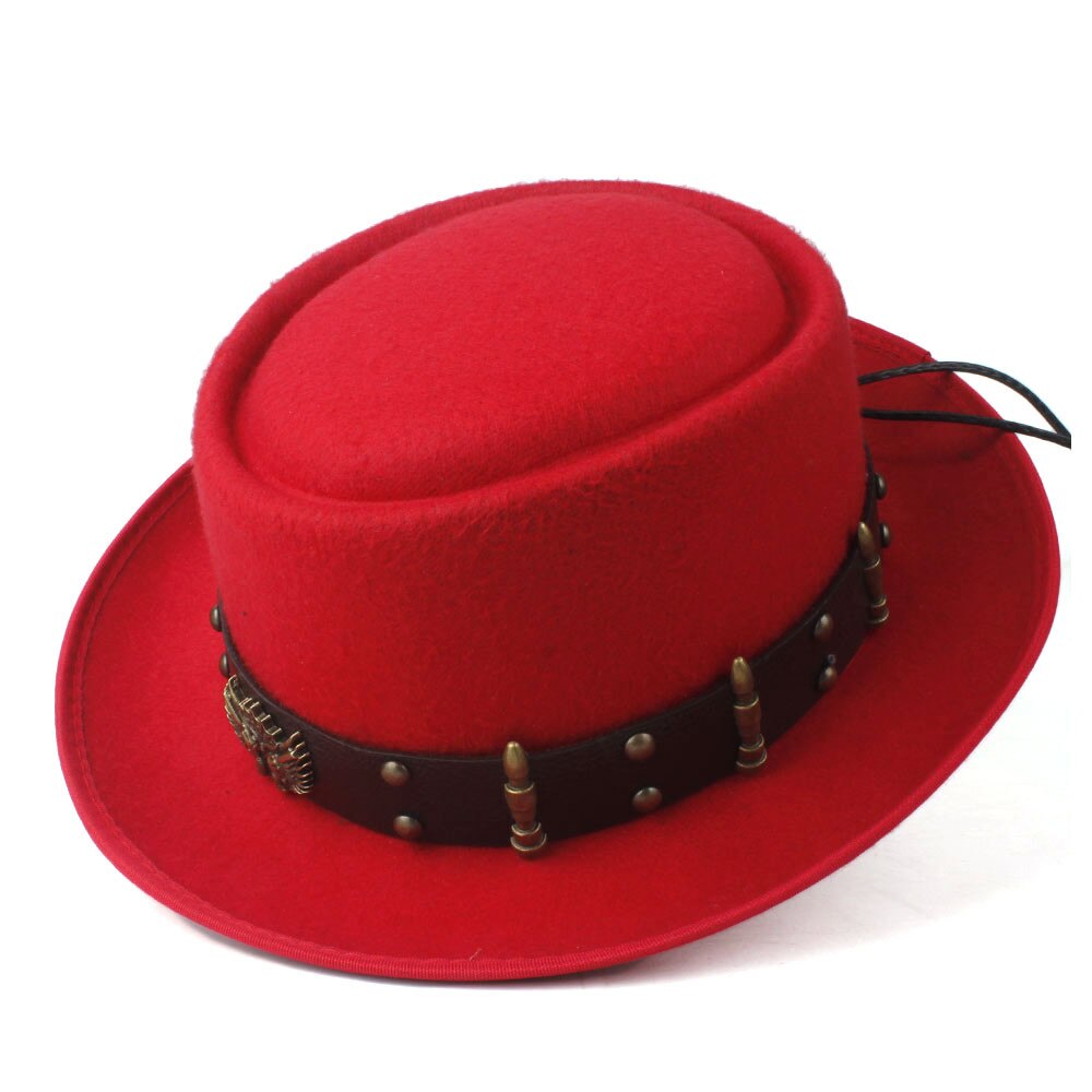Red Pork Pie Premium Wool Hat main image 1