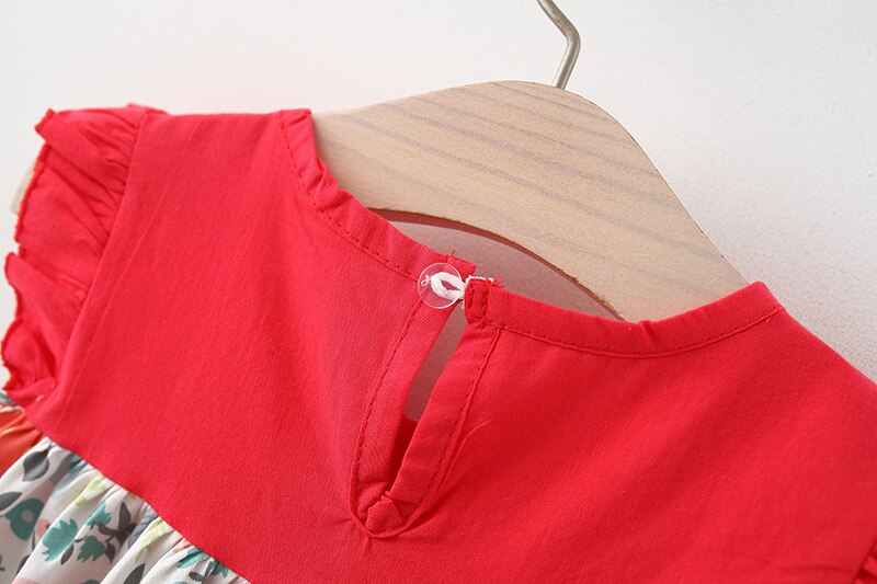 2022 vestito estivo per bambina con cappello a secchiello abiti da spiaggia floreali in cotone vestiti per bambina vestito estivo per bambini