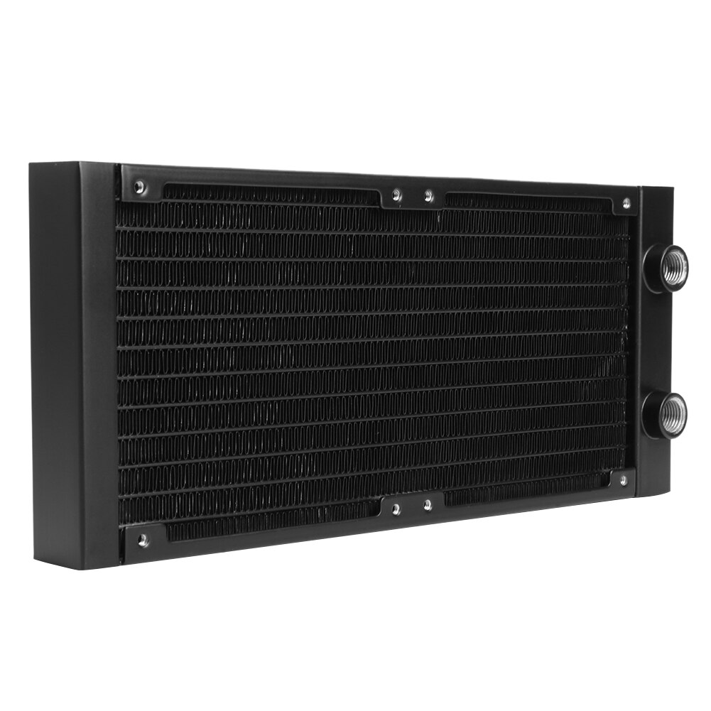 G1 / 4 Thread PC Cooler Water Cooling 12 Tubes Aluminum Radiator 120mm/240mm/360mm Computer CPU Heatsink Exchanger
