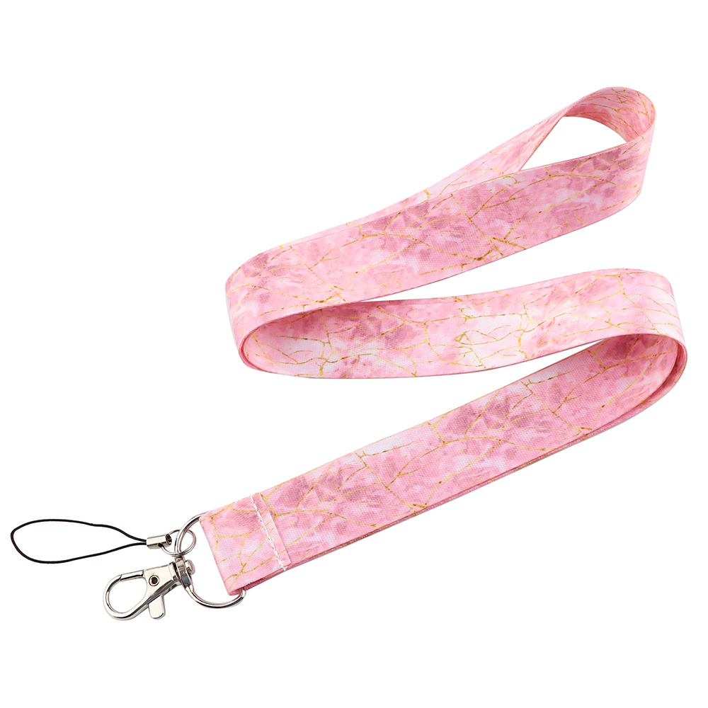 CB1214 Marmer Patroon Neck Strap Lanyard Voor Sleutelhanger Id-kaart Telefoon Strap Touw Usb Badge Houder Diy Lariat Lanyard opknoping Touw: 6