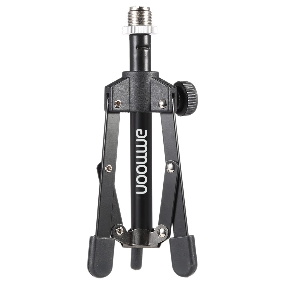 Ammoon MS-12-Mini trípode plegable de sobremesa, soporte para micrófono y micrófono, accesorios para instrumentos musicales electrónicos