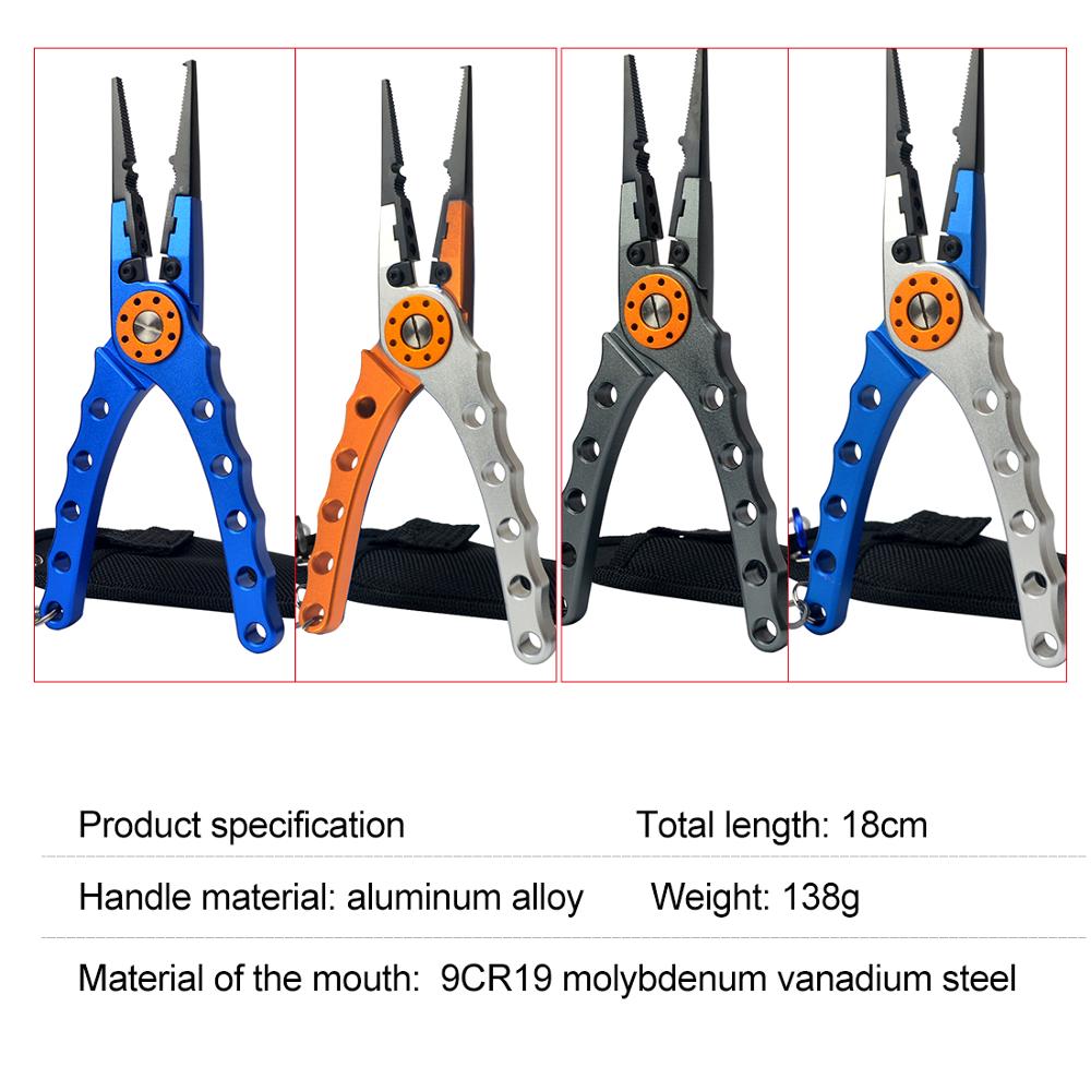 Aluminiumlegering vistang vislip grip set snijlijn verwijder haak splitring karpervisartikelen voor het vissen