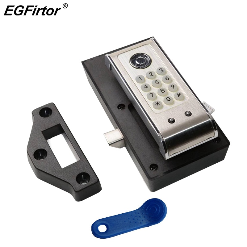 Security Alarm Wood Door Stainless Steel Password Door Lock Electronic Password Cabinet Smart Lock Locker Hotel Lock File Lock