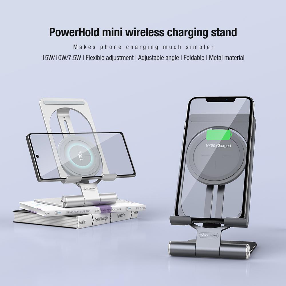 Nillkin Qi Draadloze Oplader Stand Voor Iphone 12 12 Pro 11 Pro Snelle Lading Telefoon Stand Voor Samsung S10/note 20/Note 20 Ultra