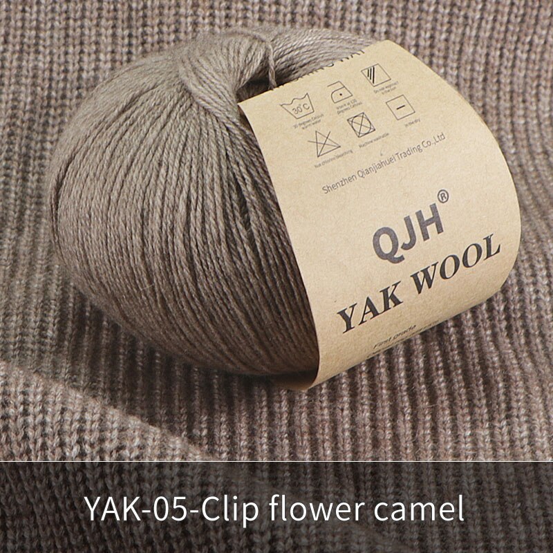 Undyed Natural Organic Mongolian Yak Wool Yarn For Hand knitting Crochet DIY Soft For Garments Baby Clothes