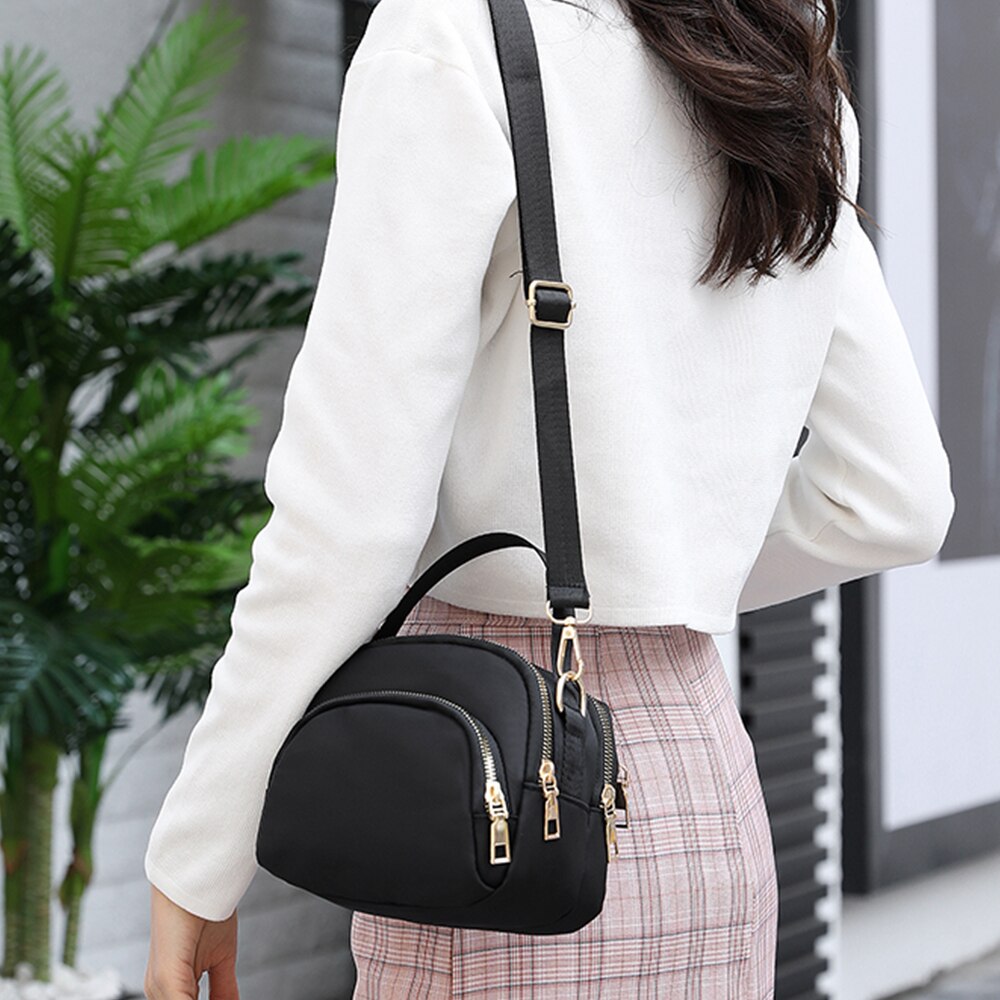 Buylor Shoulder Bag Polyester Crossbody Bag Messenger MINI Capacity Waterproof Purse Cloth Handbag