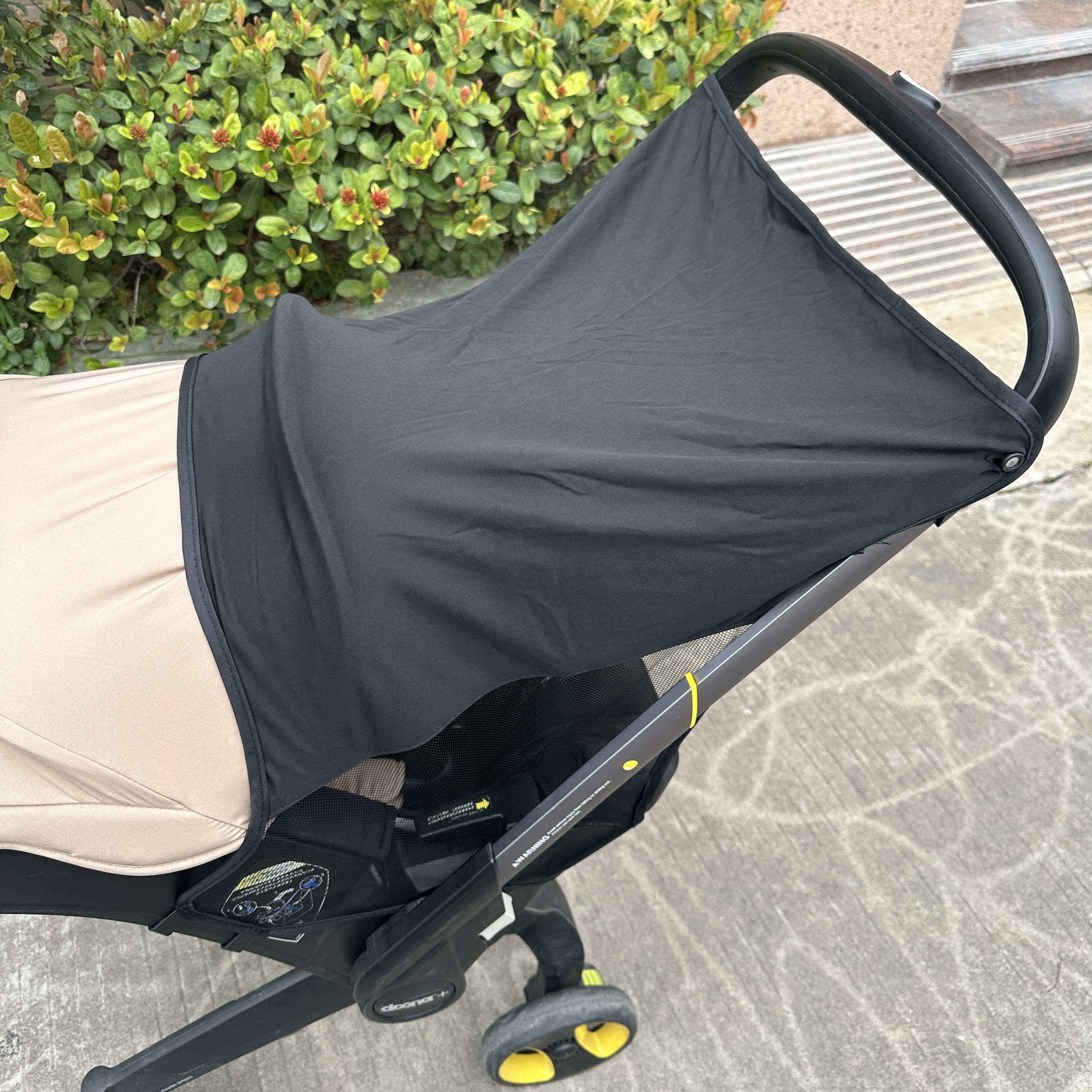 Zonnescherm voor Doona kinderwagen, kinderwagenaccessoires, zonnescherm met volledige dekking, UV-bescherming voor baby's voor de zomer, buitenshuis
