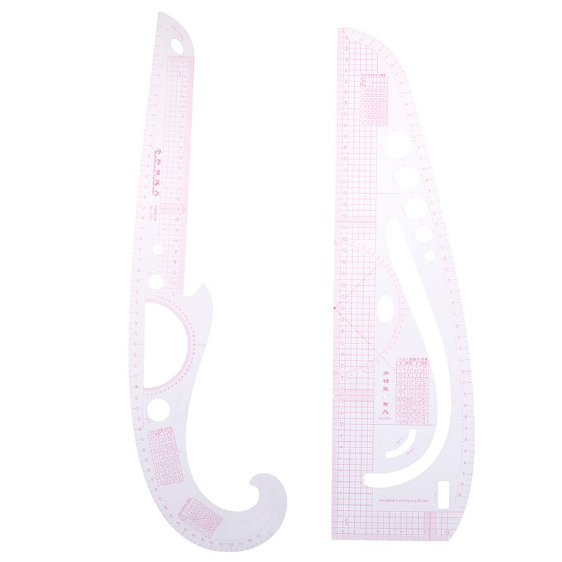 1pc Super Soft Plastic Curve Ruler Drawing Tailor Ruler Yardstick Sewing Tools Accessories , 2pc chalk pen