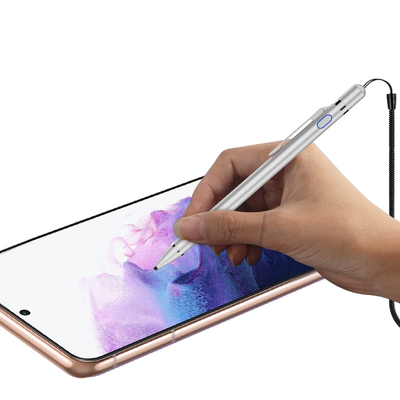 Active Pen Capacitive Touch Screen For Samsung Galaxy A52 A72 A32 4G 5G Stylus Pen Drawing phone pencil case with Spring Rope