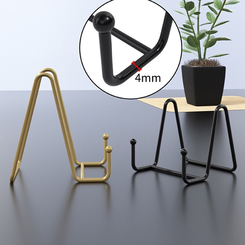 Plaat Staat Voor Display Ijzeren Ezel Display Stand Houder Metalen Frame Voor Foto Foto Decoratieve Schotel Tafelblad Art Home Office