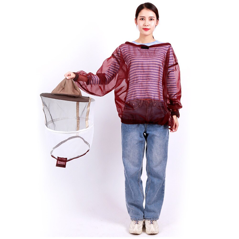 Met Kap Sluier Jas Imker Pak Bijenteelt Zomer Dagelijks Kostuum Jas Ademend Bijenteelt Beschermende Kleding Anti Bee